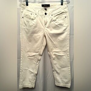 Tommy Bahama Denim Women’s Size 4 White Denim Cropped Jeans Cotton Stretch